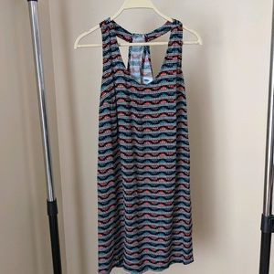 Sleeveless racer back mini dress
